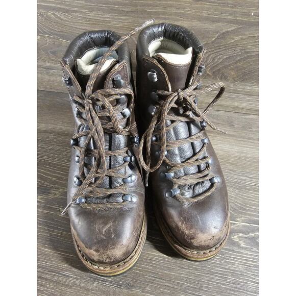 Hanwag Grunten Hiking Boot Lady Womens 5.5 EU 37.5 Brown Leather Gorpcore Lace - Picture 4 of 11